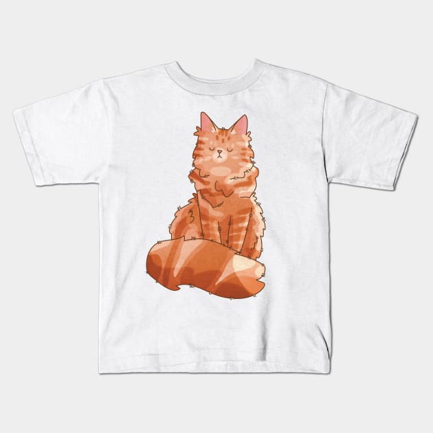 Red Maine Coon Furbaby Gifts for Cat Lovers Kids T-Shirt by Feline Emporium